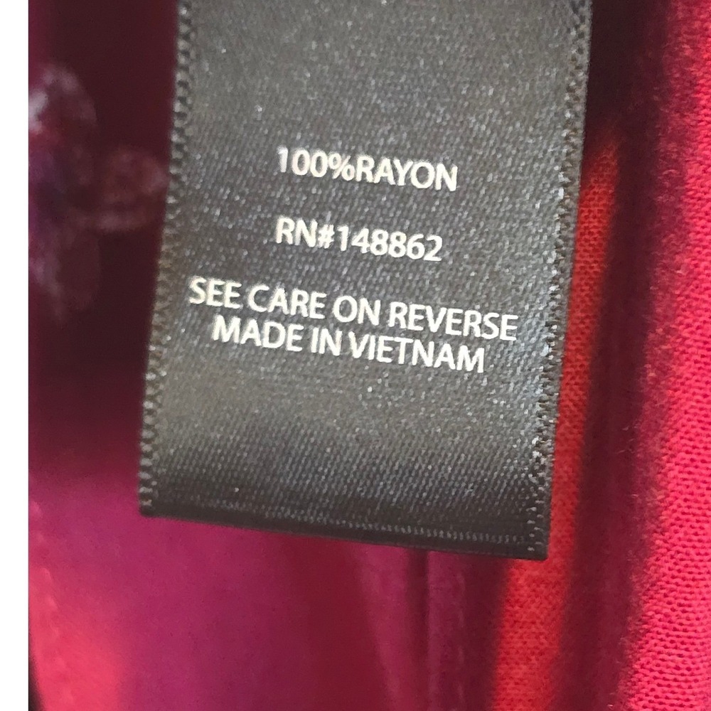 Torrid Womens Plus Size 28/30 Burgundy Floral Sugar Skull Maxi Dress 5X - Picture 6 of 9